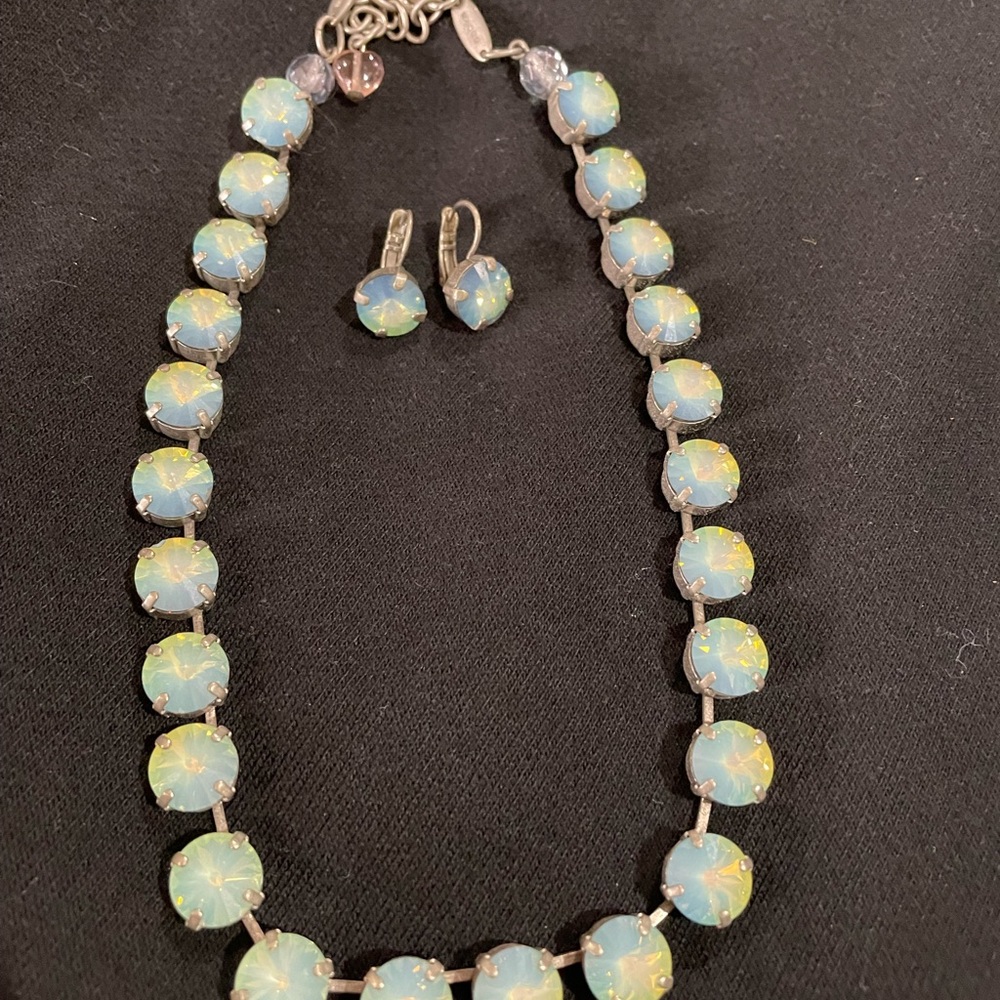 Sabika Brand.. Swarovski Crystal Necklace selling with earrings.